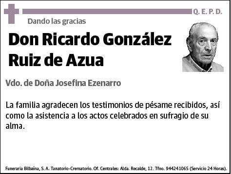 GONZALEZ RUIZ DE AZUA,RICARDO