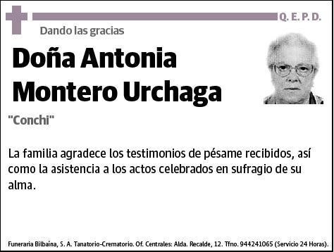 MONTERO URCHAGA,ANTONIA