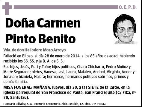 PINTO BENITO,CARMEN