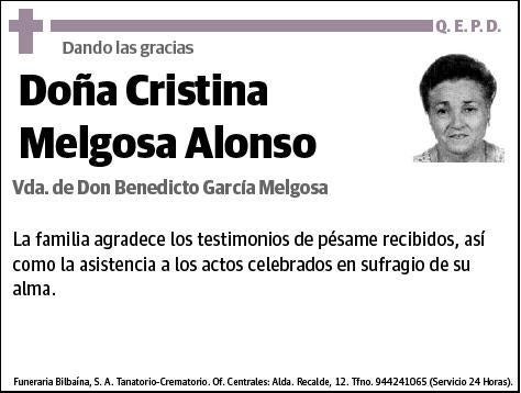 MELGOSA ALONSO,CRISTINA