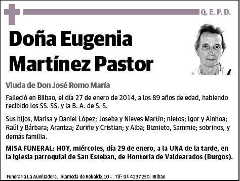 MARTINEZ PASTOR,EUGENIA