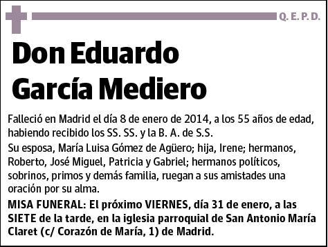 GARCÍA MEDIERO,EDUARDO