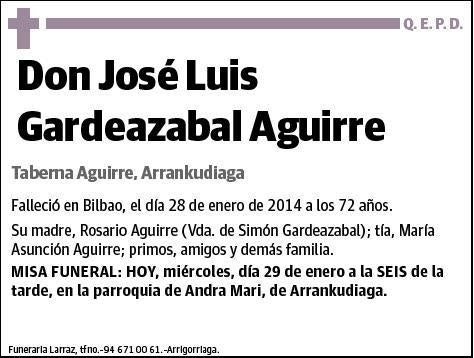 GARDEAZABAL AGUIRRE,JOSE LUIS