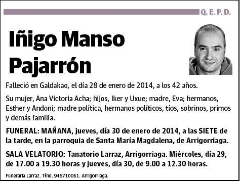 MANSO PAJARRON,IÑIGO