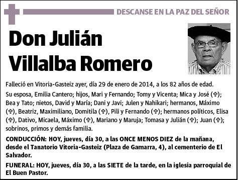 VILLALBA ROMERO,JULIAN