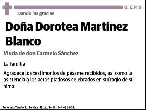 MARTINEZ BLANCO,DOROTEA