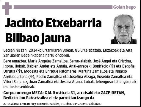 ETXEBARRIA BILBAO,JACINTO