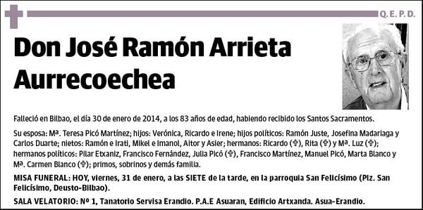 ARRIETA AURRECOECHEA,JOSE RAMON