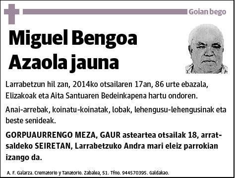 BENGOA AZAOLA,MIGUEL