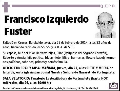 IZQUIERDO FUSTER,FRANCISCO