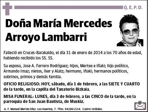 ARROYO LAMBARRI,MARIA