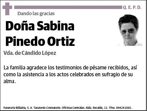 PINEDO ORTIZ,SABINA