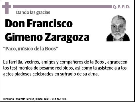 GIMENO ZARAGOZA,FRANCISCO