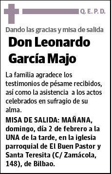 GARCIA MAJO,LEONARDO