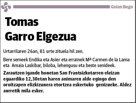 GARRO ELGEZUA,TOMAS