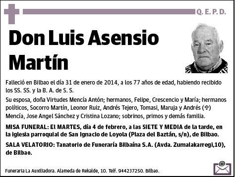 ASENSIO MARTIN,LUIS