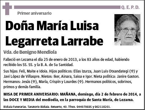 LEGARRETA LARRABE,MARIA LUISA