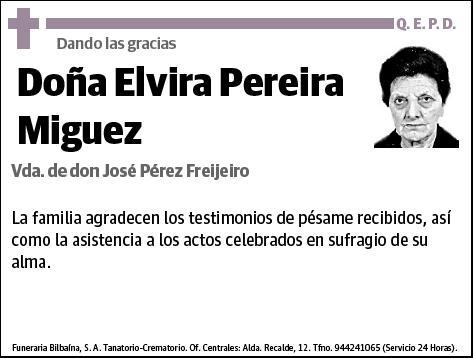 PEREIRA MIGUEZ,ELVIRA