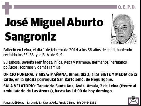 ABURTO SANGRONIZ,JOSE MIGUEL