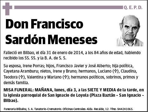 SARDON MENESES,FRANCISCO