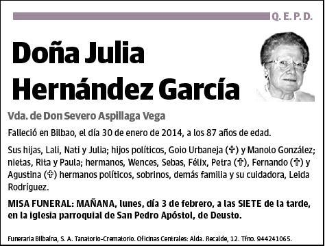 HERNANDEZ GARCIA,JULIA