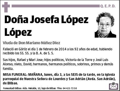 LOPEZ LOPEZ,JOSEFA