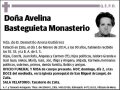 BASTEGUIETA MONASTERIO,AVELINA