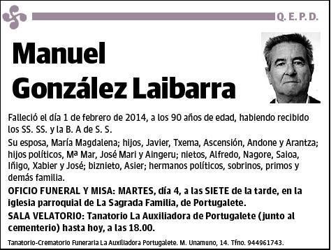 GONZALEZ LAIBARRA,MANUEL