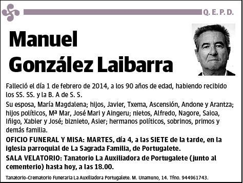 GONZALEZ LAIBARRA,MANUEL