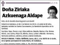 AZKUENAGA ALDAPE,ZIRIAKA