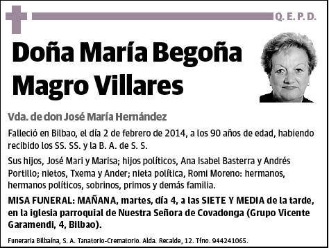 MAGRO VILLARES,MARIA BEGOÑA