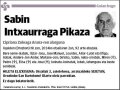 INTXAURRAGA PIKAZA,SABIN