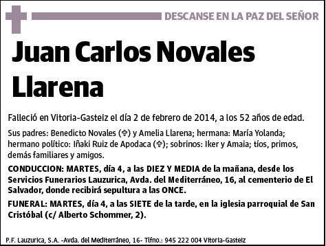 NOVALES LLARENA,JUAN CARLOS