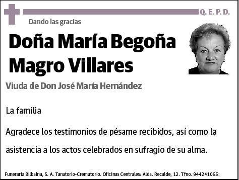 MAGRO VILLARES,MARIA BEGOÑA