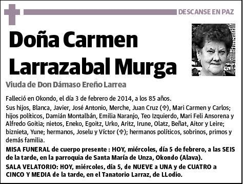 LARRAZABAL MURGA,CARMEN