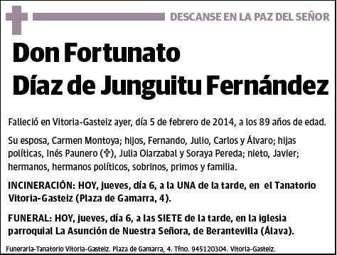 DIAZ DE JUNGUITU FERNANDEZ,FORTUNATO