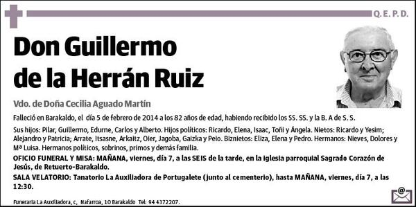 DE LA HERRAN RUIZ,GUILLERMO