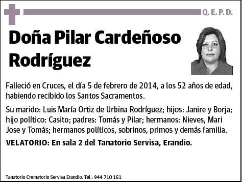 CARDEÑOSO RODRIGUEZ,PILAR