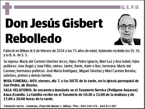 GISBERT REBOLLEDO,JESUS