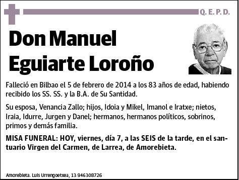 EGUIARTE LOROÑO,MANUEL