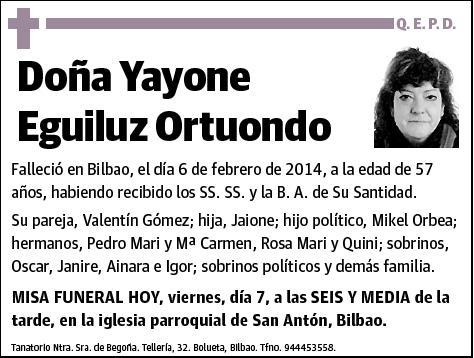 EGUILUZ ORTUONDO,YAYONE