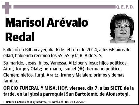 AREVALO REDAL,MARISOL