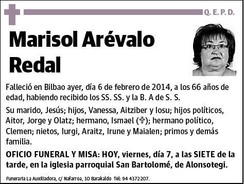 AREVALO REDAL,MARISOL