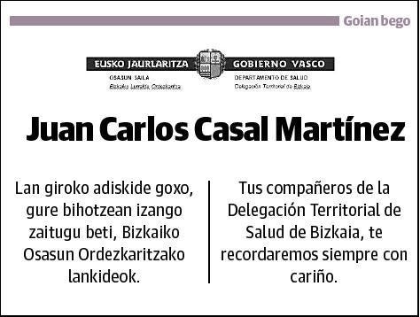 CASAL MARTINEZ,JUAN CARLOS