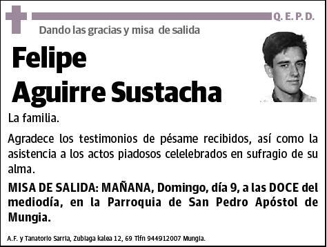 AGUIRRE SUSTACHA,FELIPE