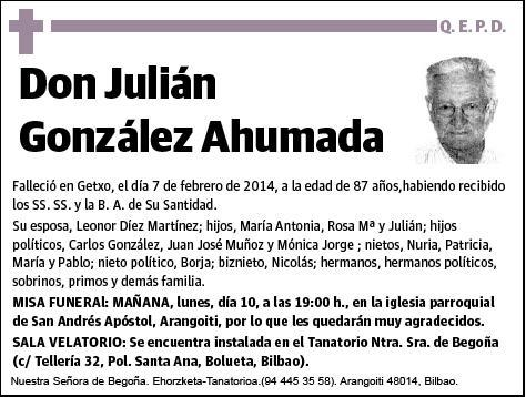 GONZALEZ AHUMADA,JULIAN