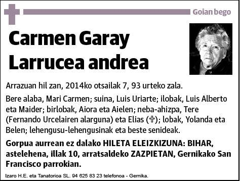 GARAY LARRUCEA,CARMEN