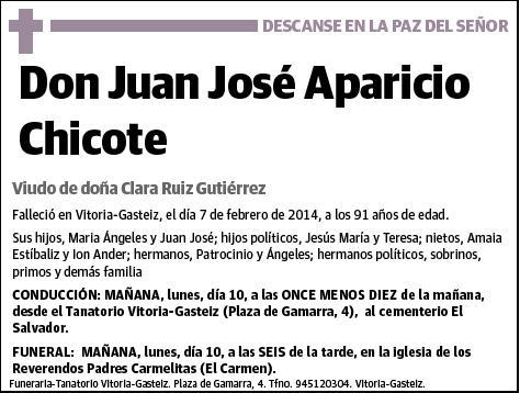 APARICIO CHICOTE,JUAN JOSE