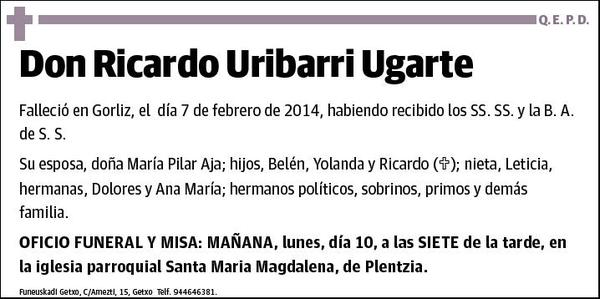 URIBARRI UGARTE,RICARDO