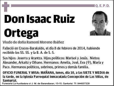 RUIZ ORTEGA,ISAAC